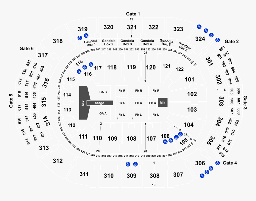 Scotiabank Arena Seating Chart Kiss, HD Png Download , Transparent Png