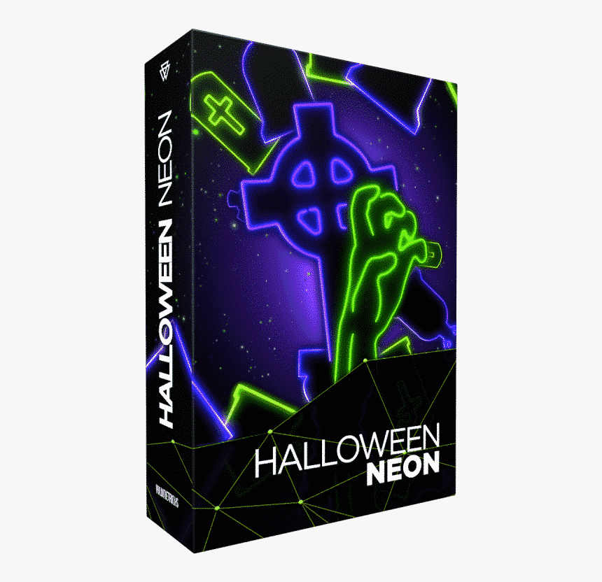 Halloweenneon2 - Graphic Design, HD Png Download