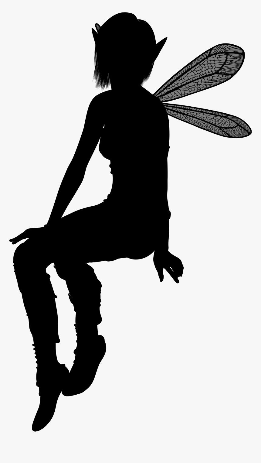 Elf Fairy Silhouette, HD Png Download