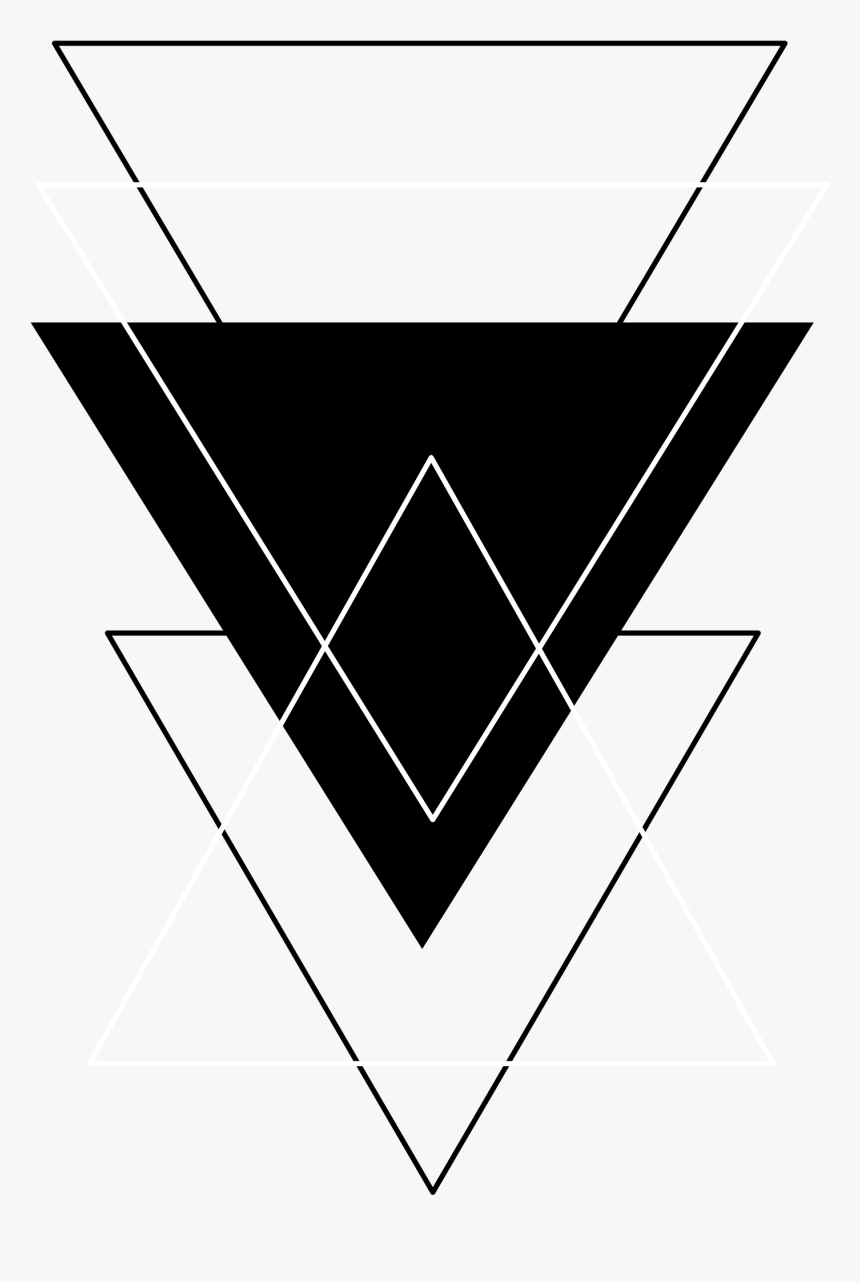 #triangle #black #white #png #tumblr #freetoedit - Triangle Tumblr Png, Transparent Png