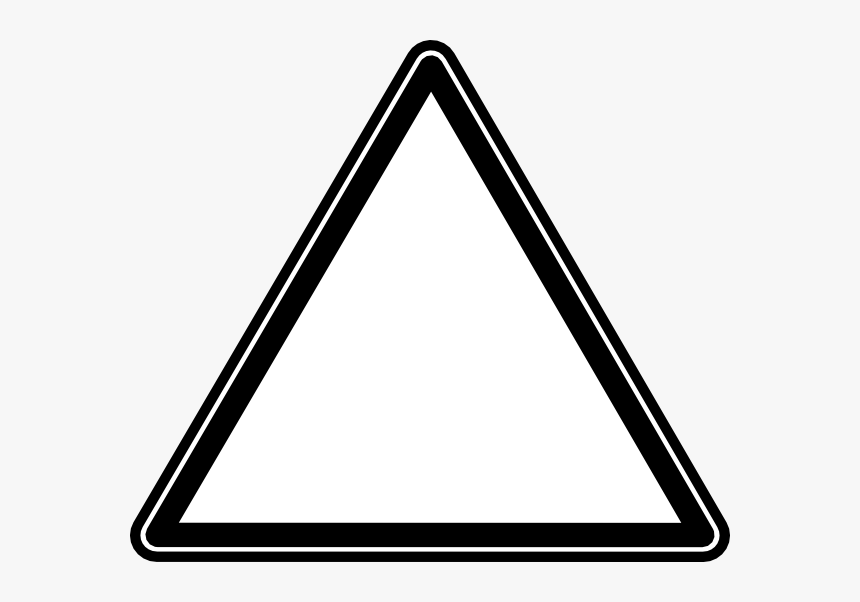 Triangle Clipart Black And White - Triangle Black And White Clipart, HD Png Download