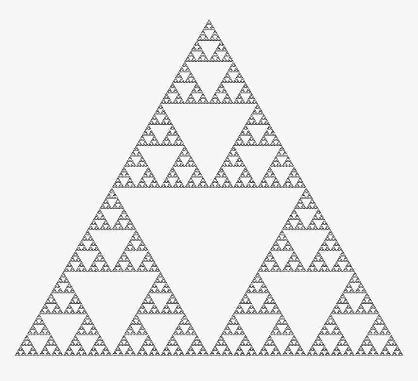 Enter Image Description Here - Sierpinski Triangle, HD Png Download