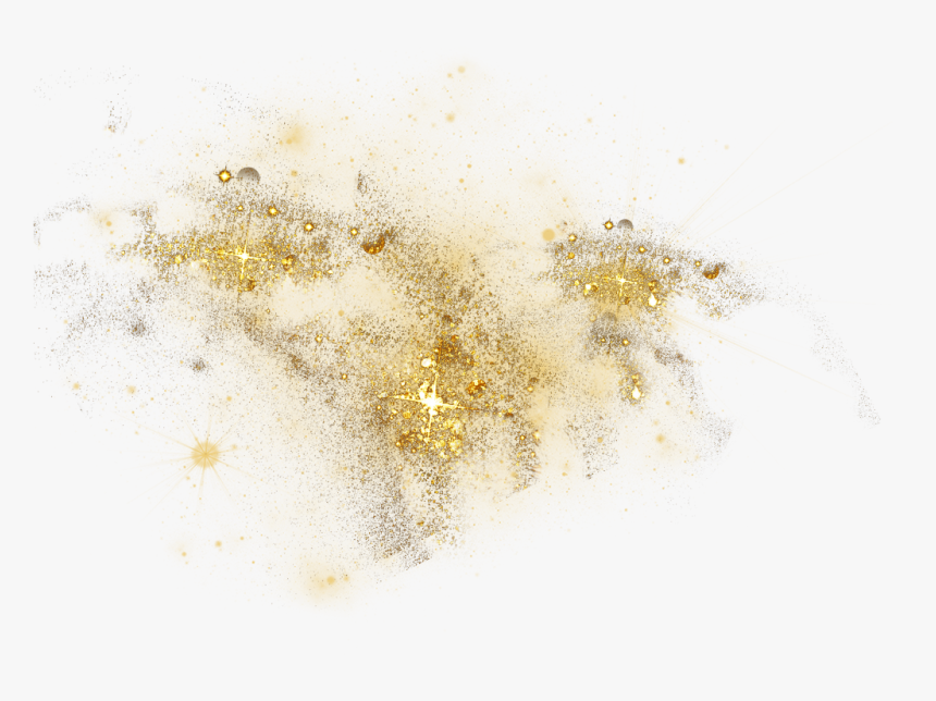#gold #dust #sparkles #glitter - Transparent Background Gold Dust, HD Png Download