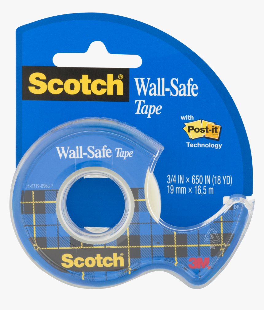 Scotch Wall Safe Tape, HD Png Download