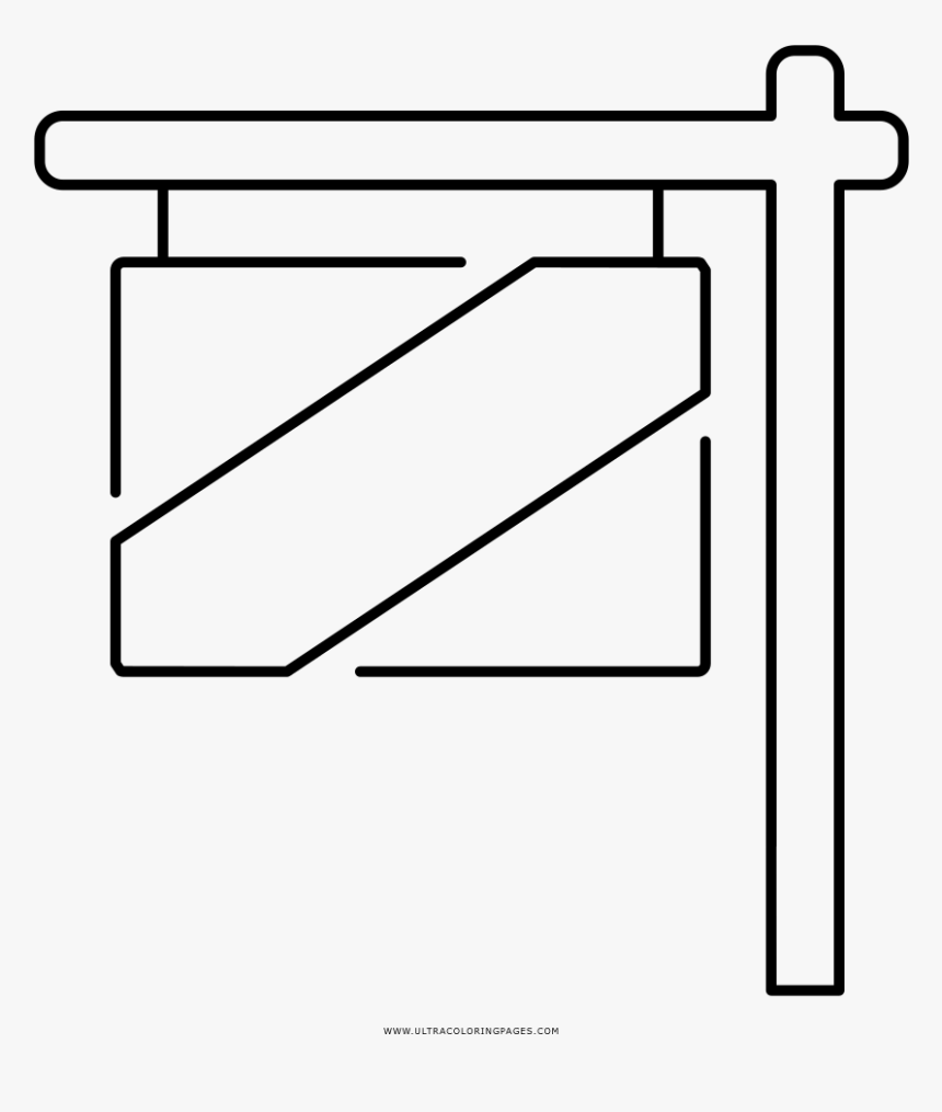 Sold Sign Coloring Page, HD Png Download