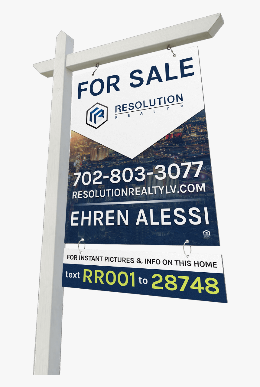 Rr For Sale Sign Mockup - Realty Sign Mock Up, HD Png Download
