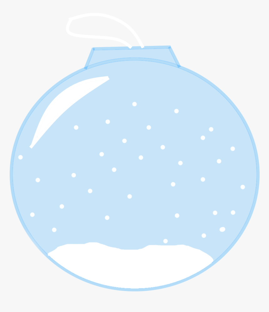 Snow Globe Christmas Ornament With The Snow Snowing - Circle, HD Png Download