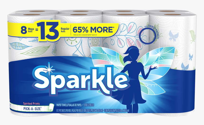 Sparkle Paper Towels 6 Rolls, HD Png Download