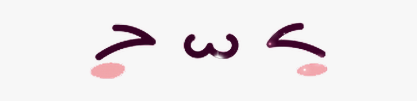 #kawaii #cute #face #happy #smile #purple - Calligraphy, HD Png Download