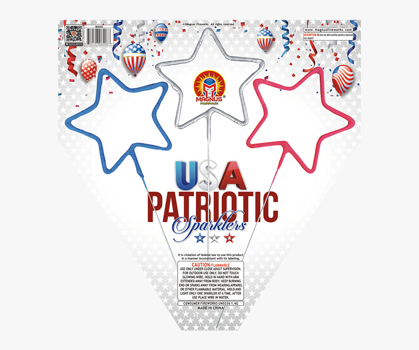 Usa Patriotic Sparklers - Poster, HD Png Download