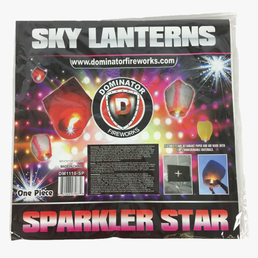 Dm1110 Sp Sparkler Star Lantern Front - D, HD Png Download