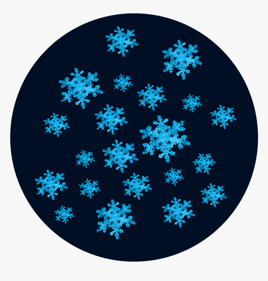 Apollo Design C2-1000 Winter Snowfall Glass Pattern - Circle, HD Png Download