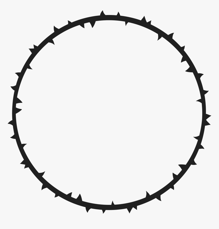 Crown Of Thorns Iii Clip Arts - Transparent Circle Of Thorns, HD Png Download