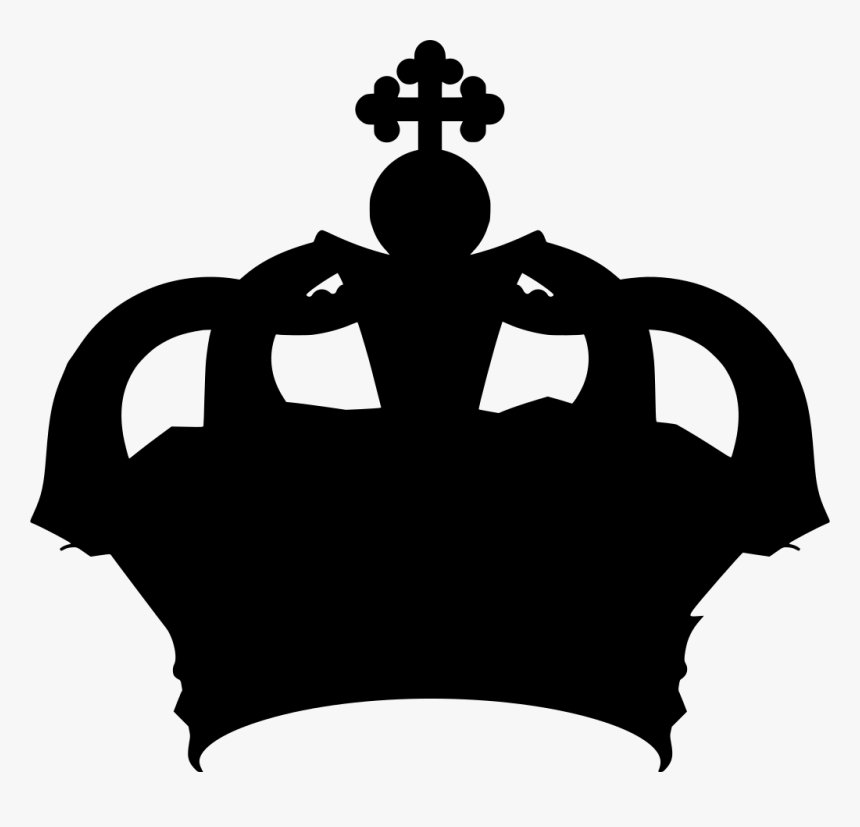 King's Crown Black And White, HD Png Download