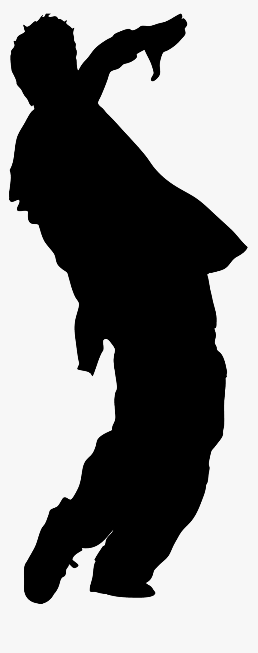 Silhouette Character White Fiction Clip Art - Silhouette, HD Png Download