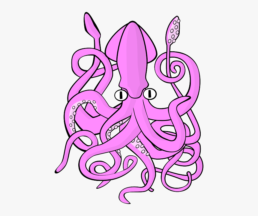 Giant Squid Clipart, HD Png Download