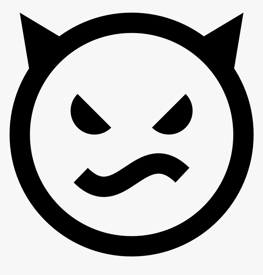 Evil Icon - Angry Icon Black Transparent Background, HD Png Download