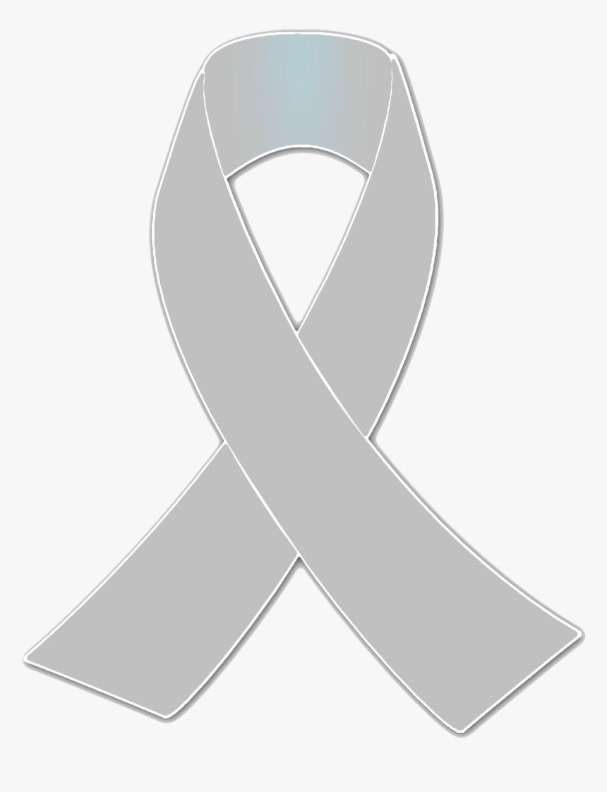 Silver Awareness Ribbon - Scarf, HD Png Download