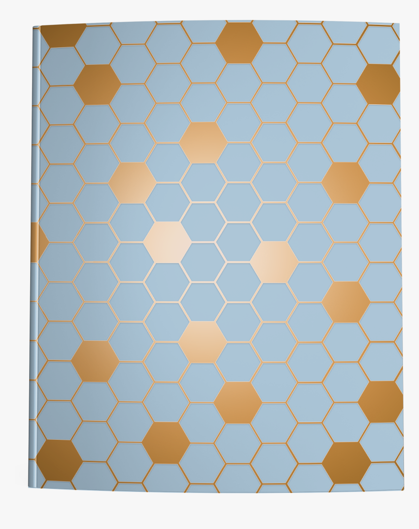 Blue Bronze Hexagon Notebook Cover - Circle, HD Png Download
