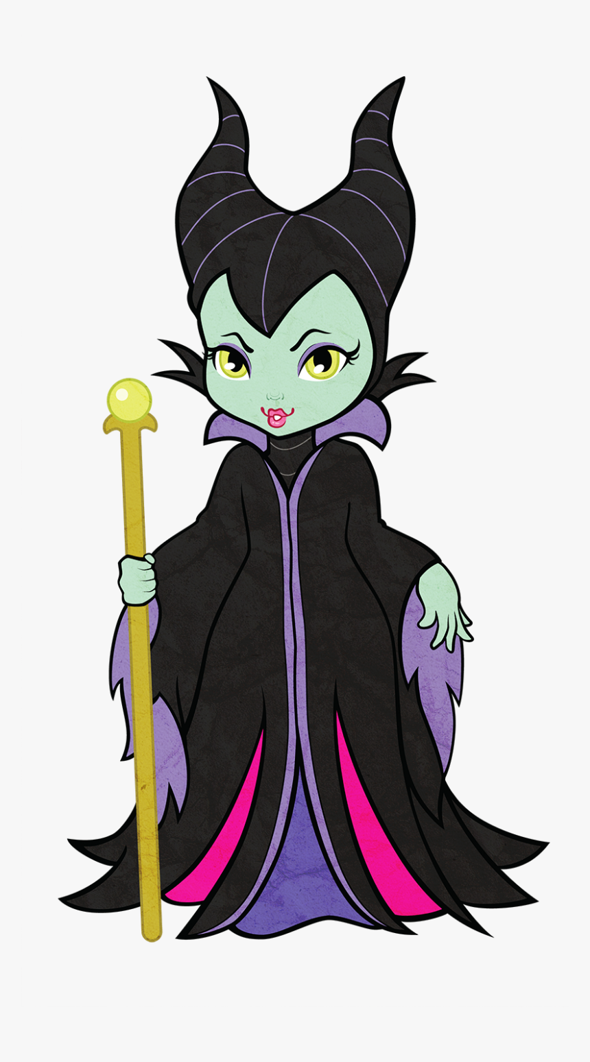 Download Maleficent Clipart Maleficent Evil Queen Clip - Cartoon Cute Maleficent, HD Png Download