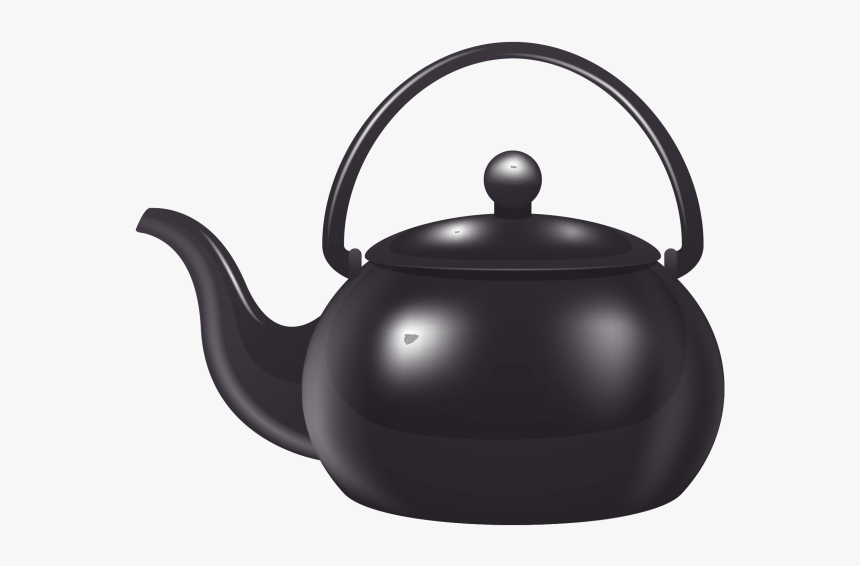 Black Tea Pot Png Image Free Download Searchpng - Tea Kettle Png, Transparent Png