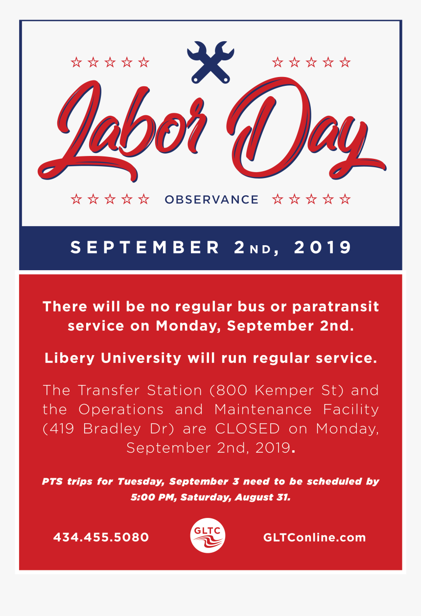 Closed For Labor Day 2019, HD Png Download