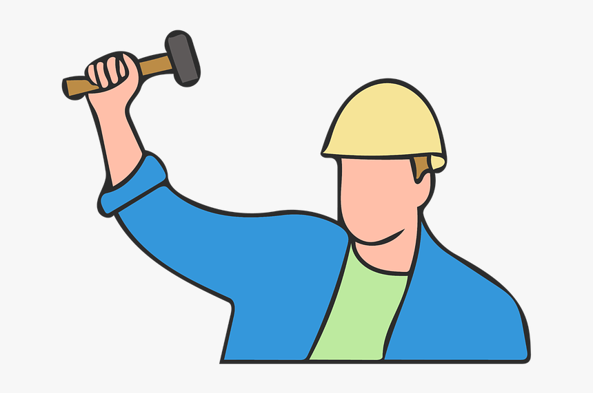 Working, Hammer, Labor Day, Employee, Company, Workers - Buruh Png, Transparent Png