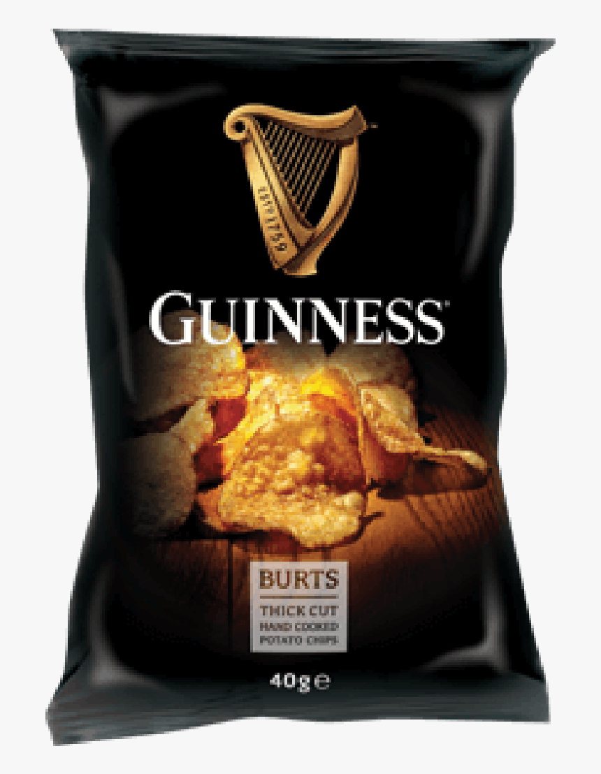 Burts Guinness Original Potato Chips 150g - Guinness Potato Chips 150g, HD Png Download