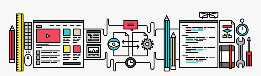 Peterbilt Vector Front End - Front End Developer Vector, HD Png Download