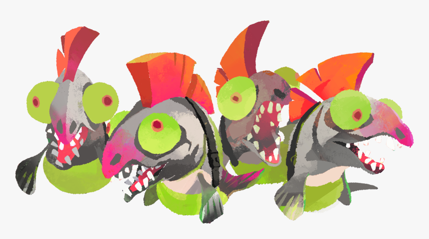 Splatoon Set To Colour - Salmon Splatoon 2, HD Png Download