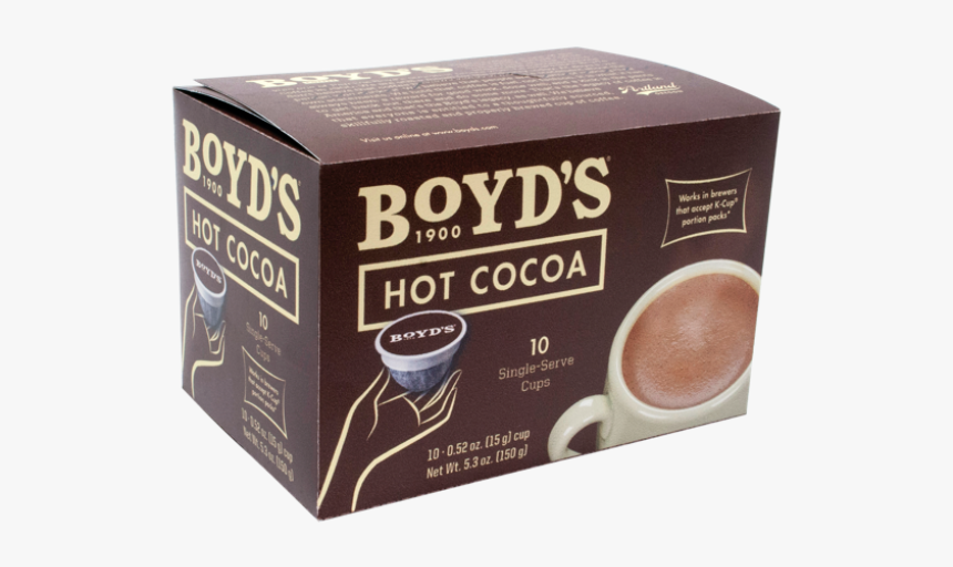 Boyd S Hot Cocoa Single Cup - Compostable Hot Chocolate K Cups, HD Png Download