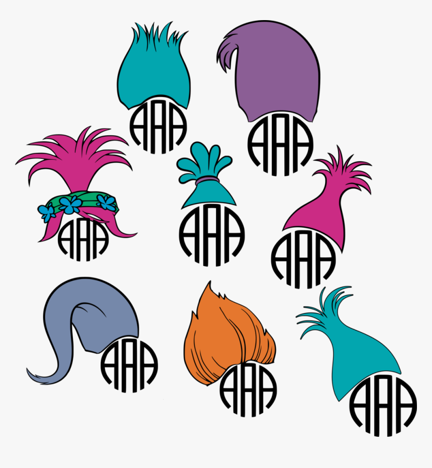 Troll Hair Cut Out, HD Png Download