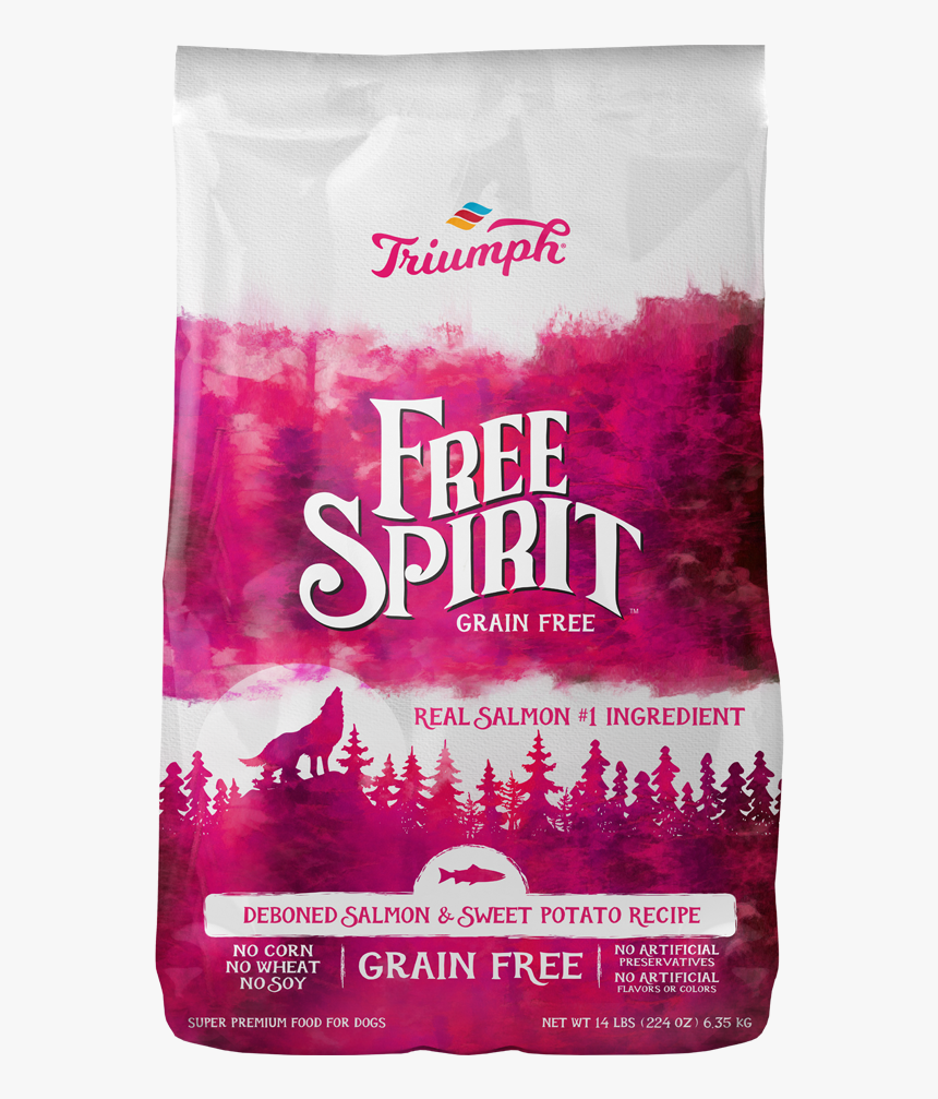 Triumph Dog Free Spirit Salmonsweetpotatorecipe 14lb - Triumph Grain Free Dog Food, HD Png Download