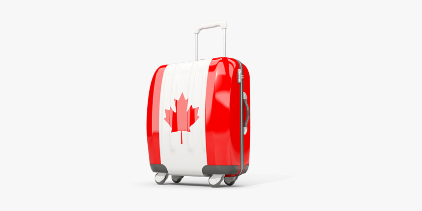 Suitcase With Flag - Canada Suitcase Png, Transparent Png