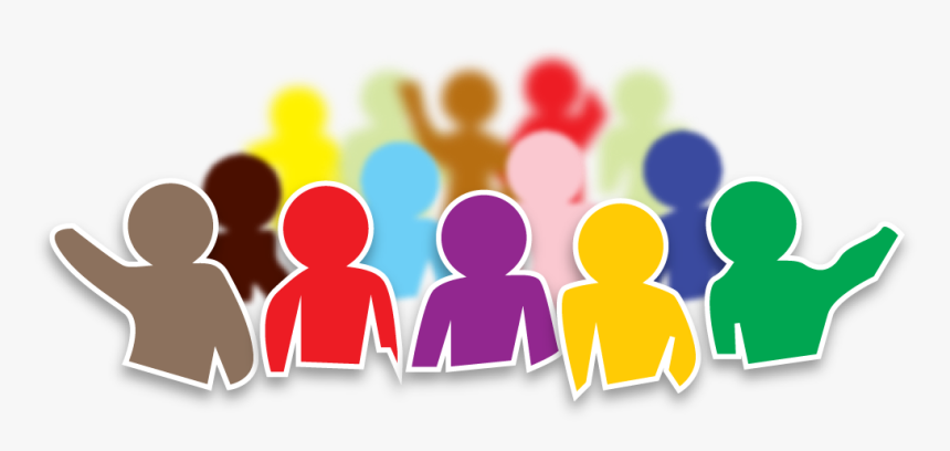 Simple Graphic Design Of A Crowd Of People In Different - Diseño Universal Png, Transparent Png