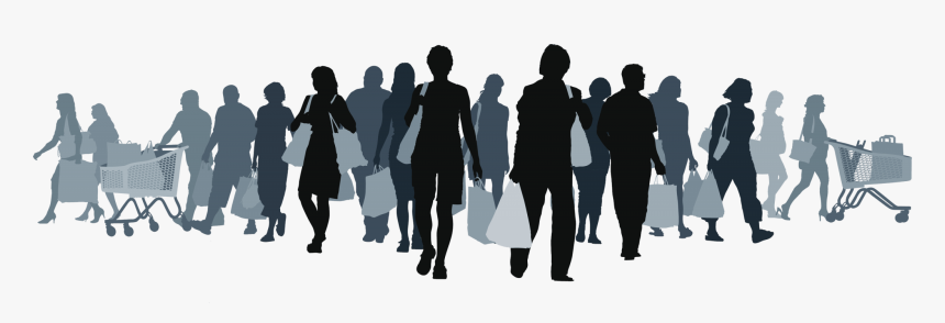 Shopping Bags & Trolleys Consumer Customer Experience - Shopping Customers, HD Png Download