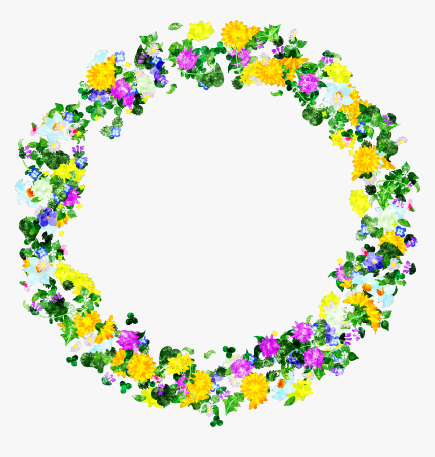 Little Flower Wreath By Atelier-bw - Flowers Wreath Png Deviantart, Transparent Png
