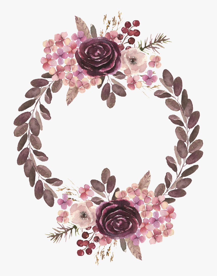 European Flower Wreath Transparent - Floribunda, HD Png Download