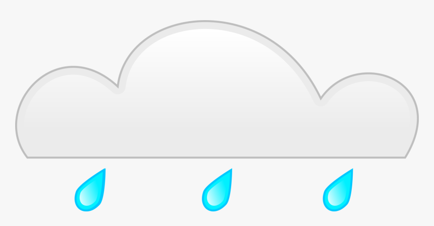 Rain, Cloud, Gray, Blue, Raindrops, Season, Climate - Heart, HD Png Download