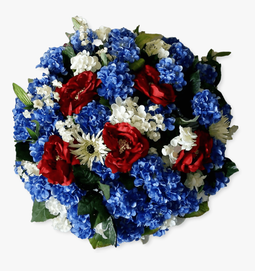 Blue Red White Wreath Buy Flowers In Lagos - Bouquet, HD Png Download