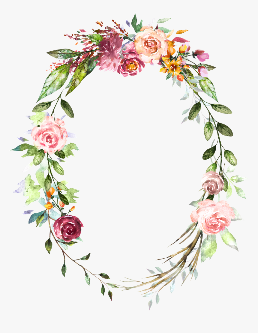 Flower Frame Art Transparent, HD Png Download