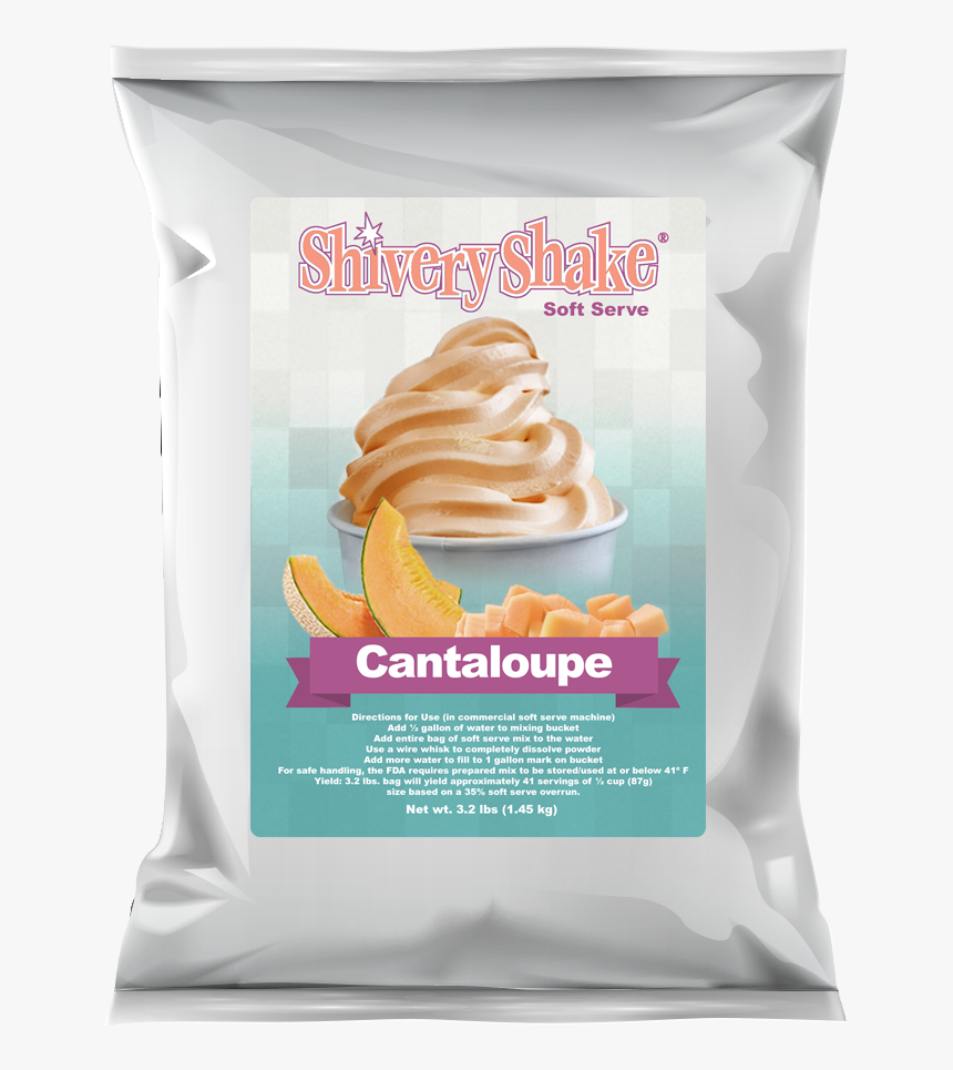 Shivery Shake Cantaloupe Soft Serve Mix - Softy Ice Cream Mix Powder, HD Png Download