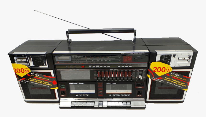 Vintage Ghettoblaster - Boombox, HD Png Download