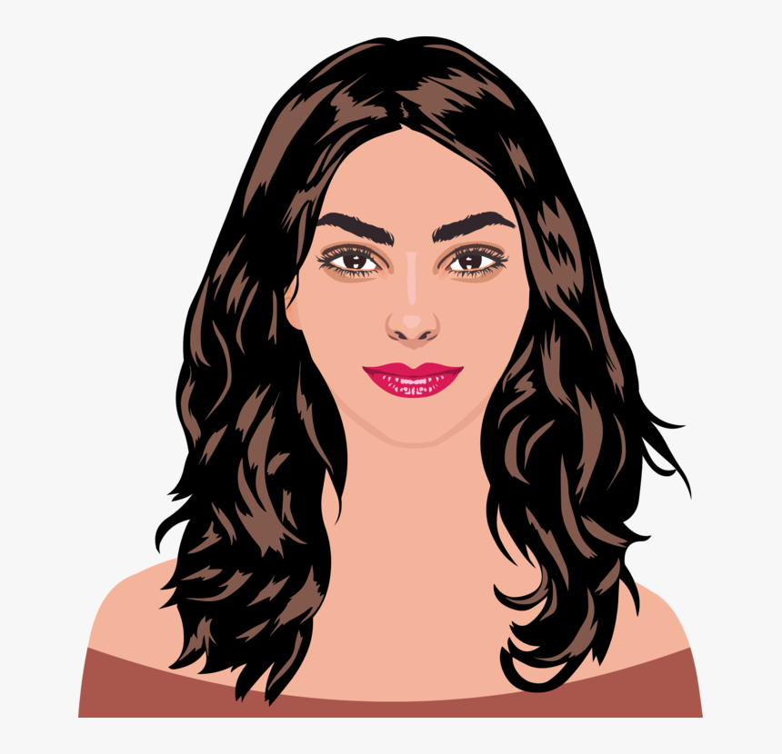 Hairstyle,black Hair,hair - Women Colored Png, Transparent Png