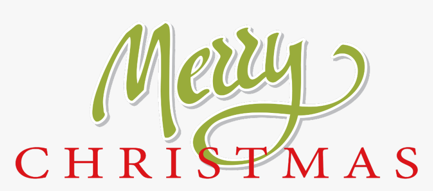 #merry #christmas #xmas #text #holiday - Graphic Design, HD Png Download
