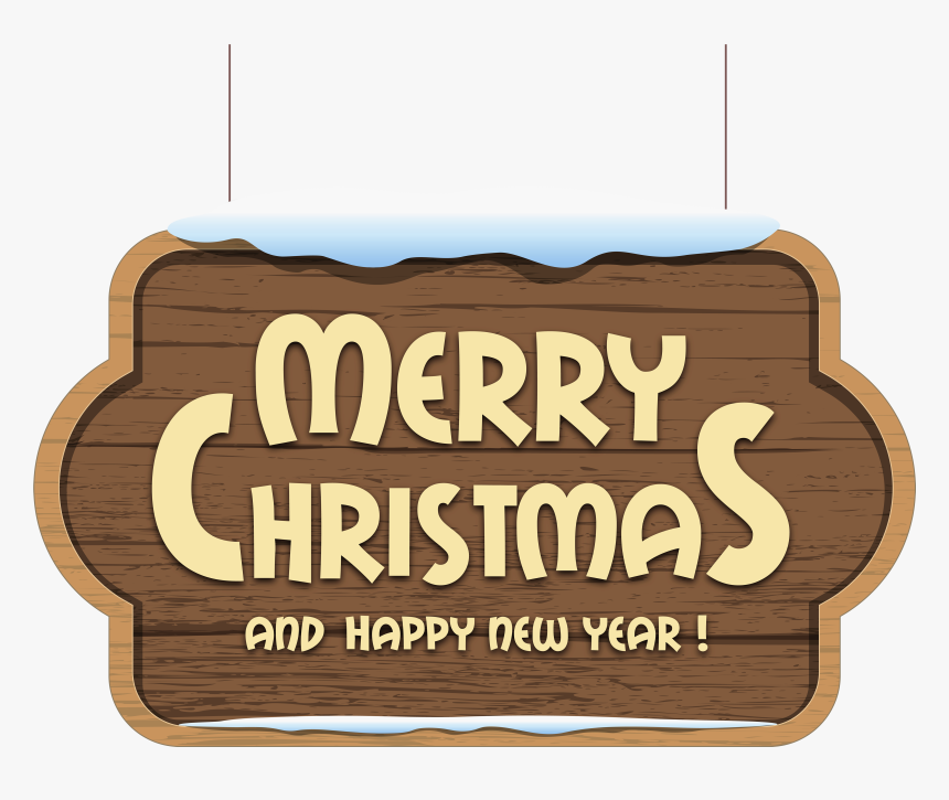Merry Christmas Wooden Sign Png Clipart Image Gallery - Merry Christmas Sign Clipart, Transparent Png