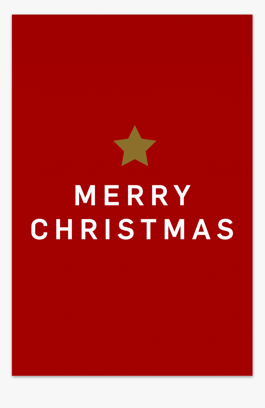 Merry Christmas Red Christmas Card - Poster, HD Png Download