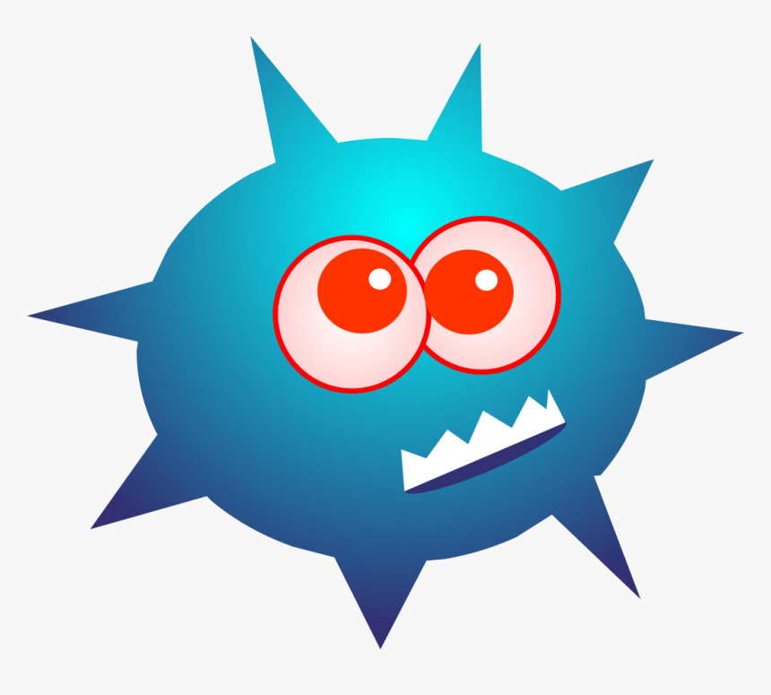 Transparent Bacteria Png - Virus Clip Art Png, Png Download