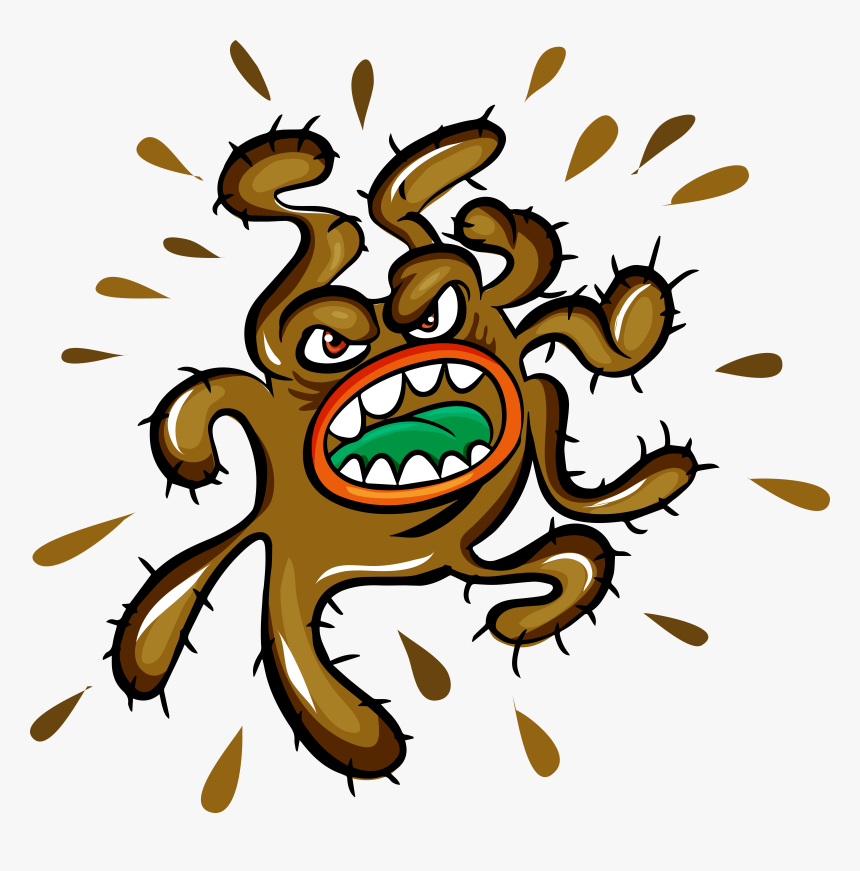 Virus, Viral Vector, Bacteria, Flower, Leaf Png Image - Bacteria Cartoon Png, Transparent Png