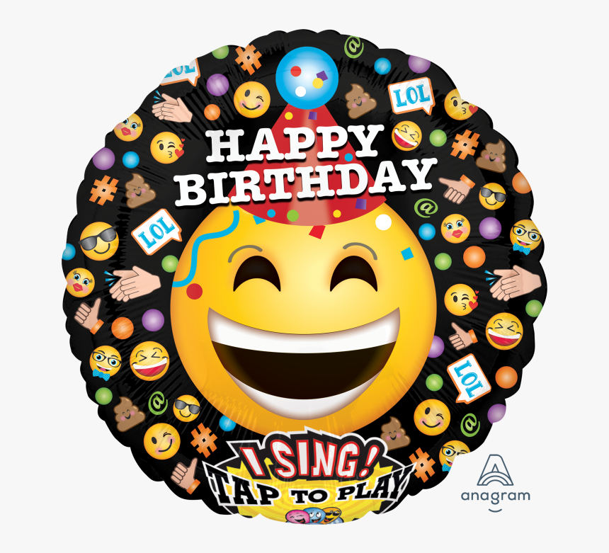 Happy Birthday Smiley Balloon, HD Png Download